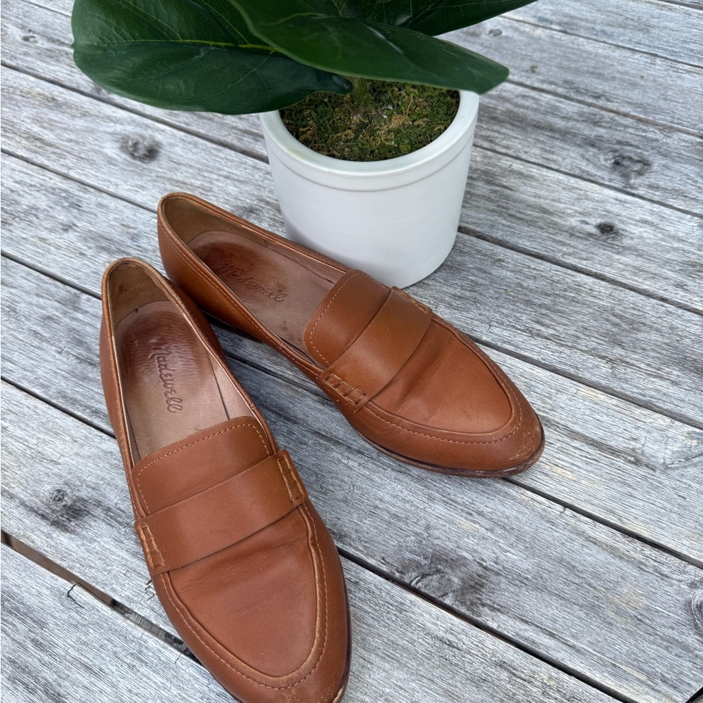 Madewell Alex Leather Loafer in English Saddle